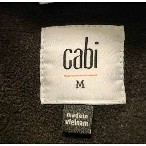 Cabi $190 Rainy Day Jacket Black Floral M Hooded Waterproof Anorak Coat #4115 - Picture 6 of 6